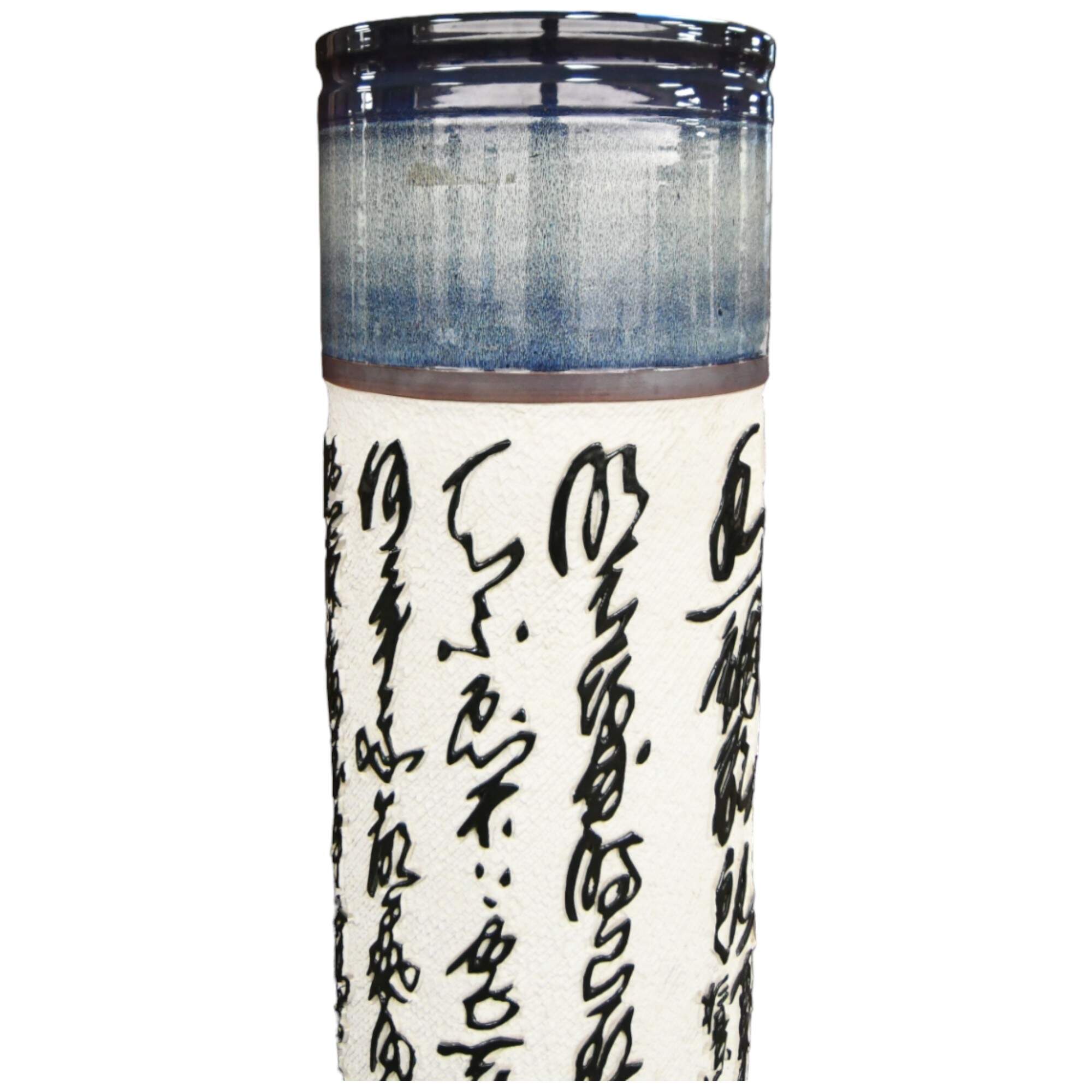 Chinese Baifu Calligraphy Palace-Size Porcelain Vase by Huamei Porcelain-5