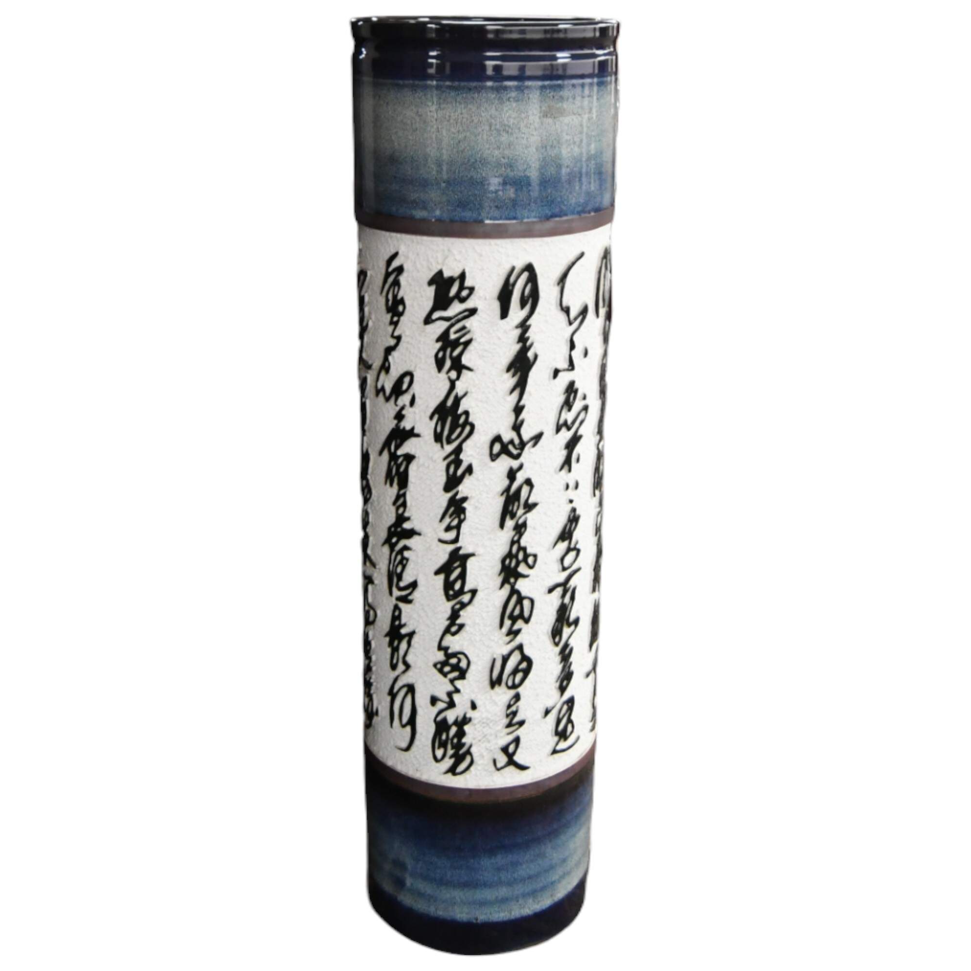 Chinese Baifu Calligraphy Palace-Size Porcelain Vase by Huamei Porcelain-4