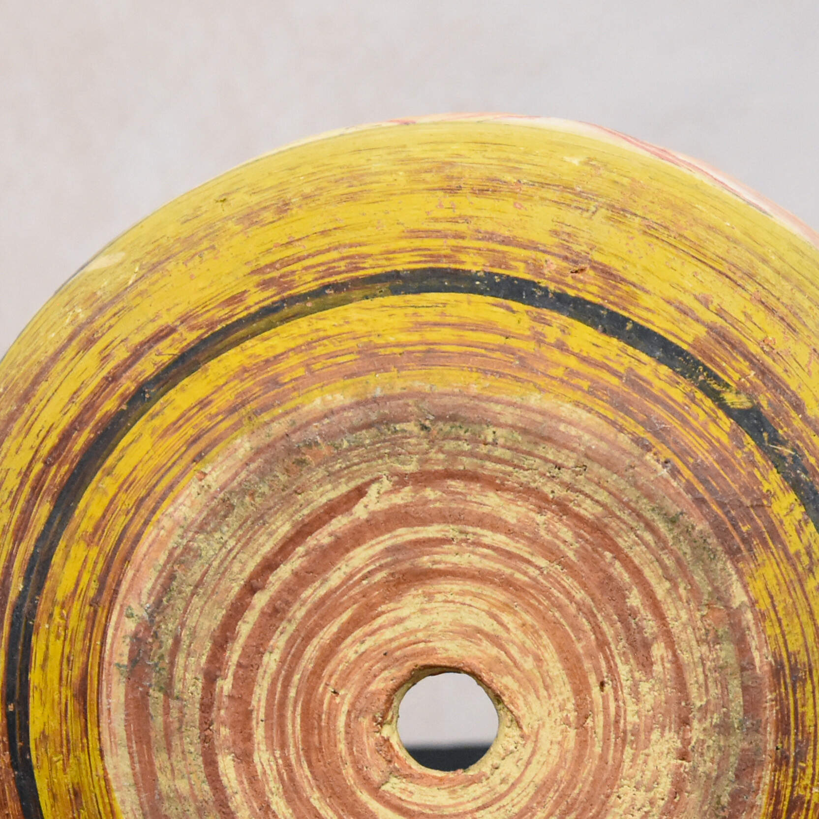Aztec Style Painted Two-Handled Pot-6