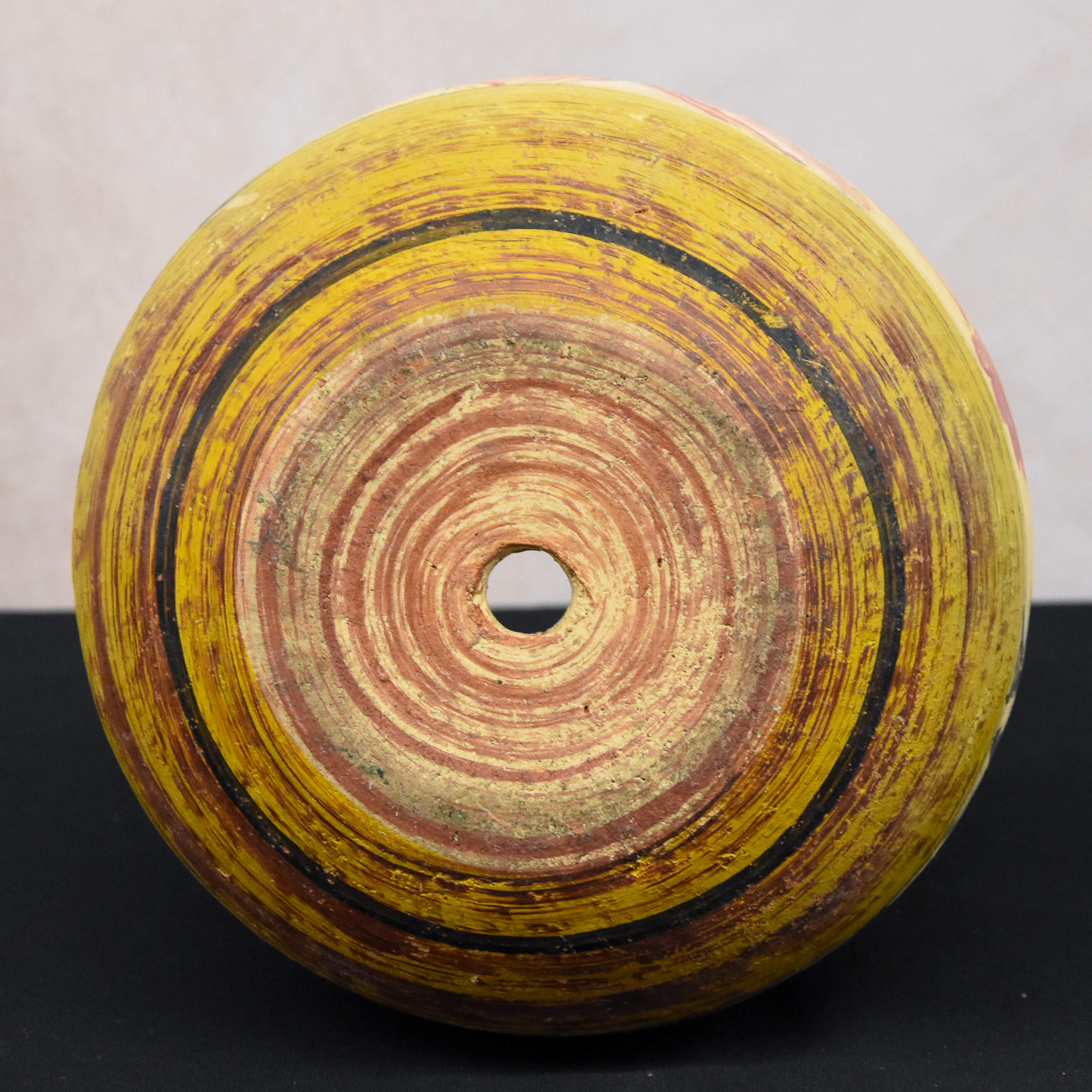 Aztec Style Painted Two-Handled Pot-5