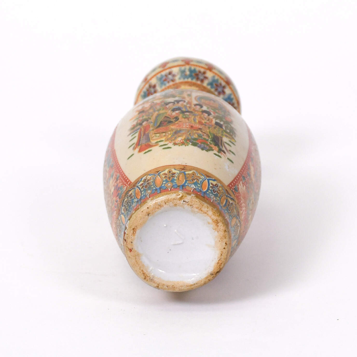 Minature Moriage Royal Satsuma Vase-5