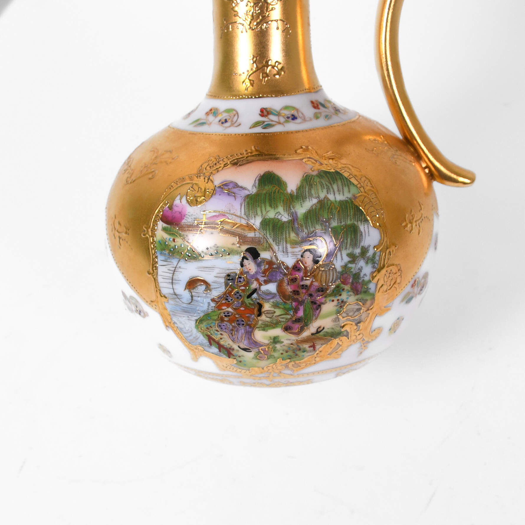 Royal Satsuma Landscape Pitcher-7
