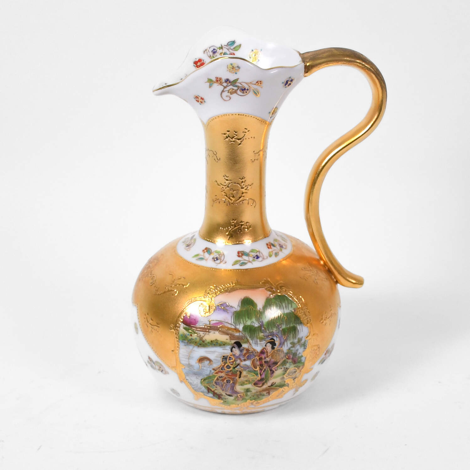 Royal Satsuma Landscape Pitcher-1