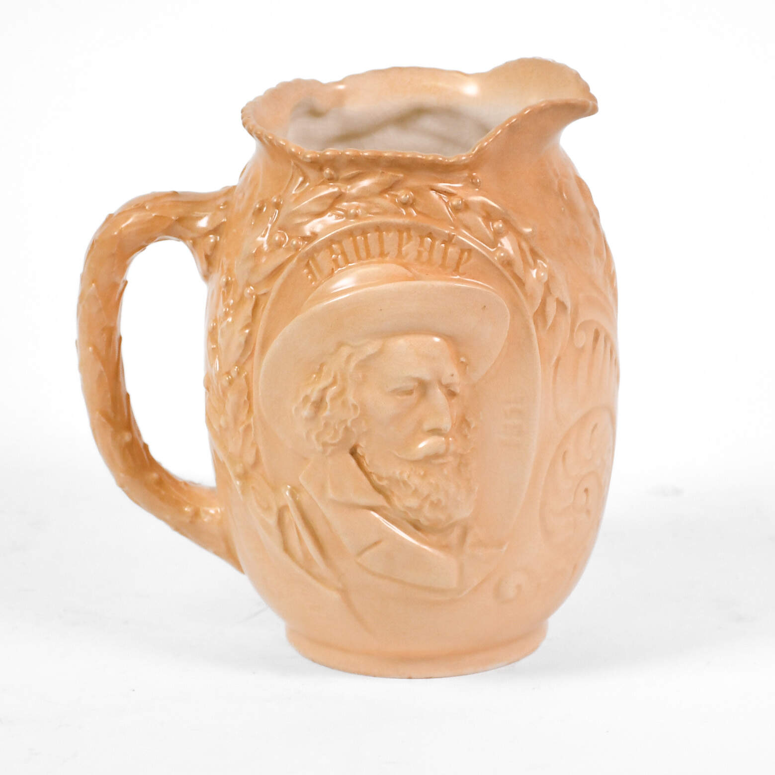 Antique Royal Doulton Alfred, Lord Tennyson Memorial Pitcher-3