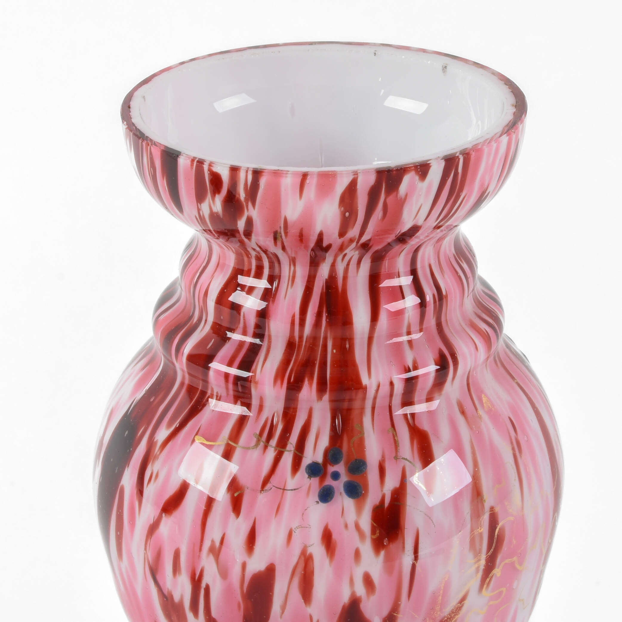 Pair of Mid-Century Modern Splatterware Vases-4