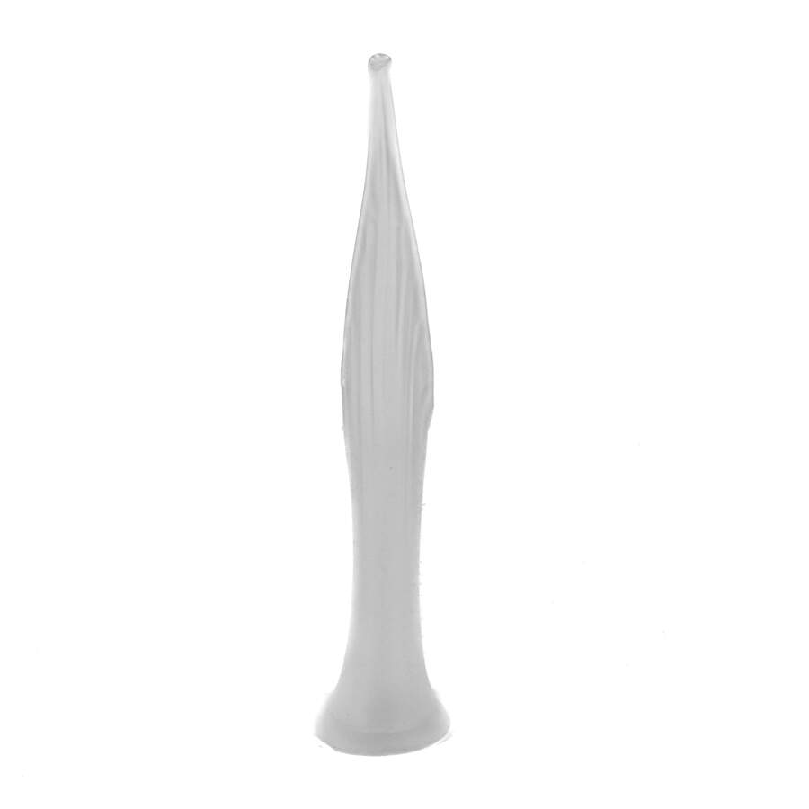 Mid-Century Modern Clear Satin Swung Glass Vase-6