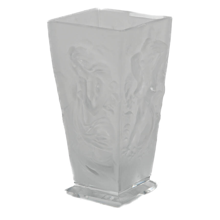 Czech Frosted Crystal Nude Form Vase-2