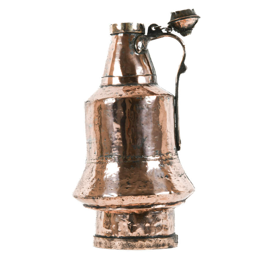 Antique Dovetailed Copper Lidded Pitcher-6