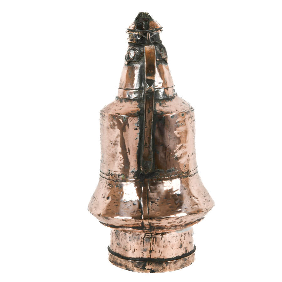 Antique Dovetailed Copper Lidded Pitcher-4