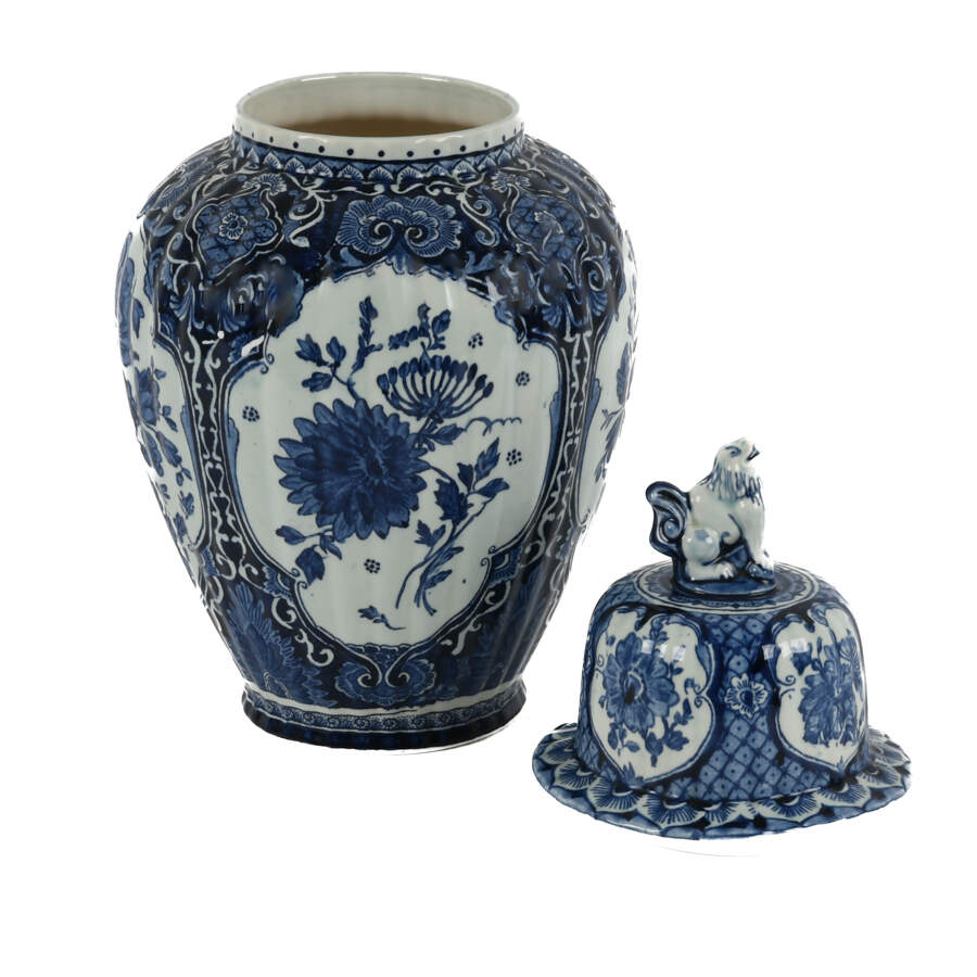 Royal Sphinx Delft Baluster Vase-4