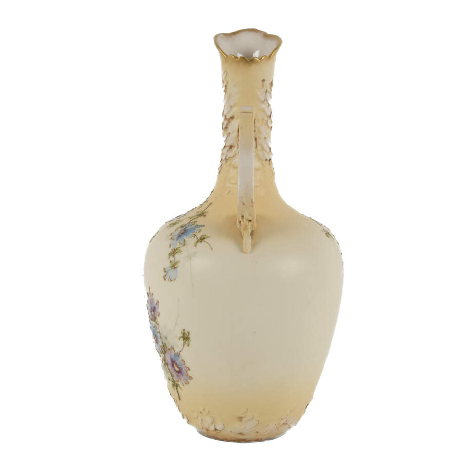 Antique Teplitz Floral Vase Ewer-2