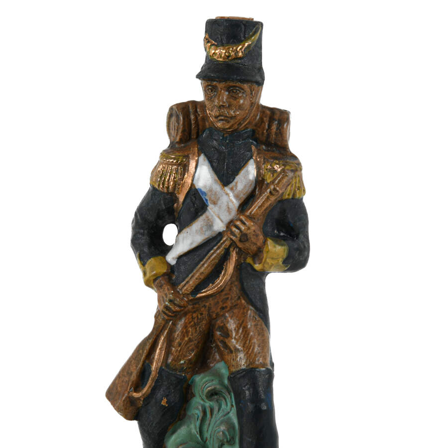 Pair of Italian Napoleon Era Soldier Bardi Wine Decanters-9
