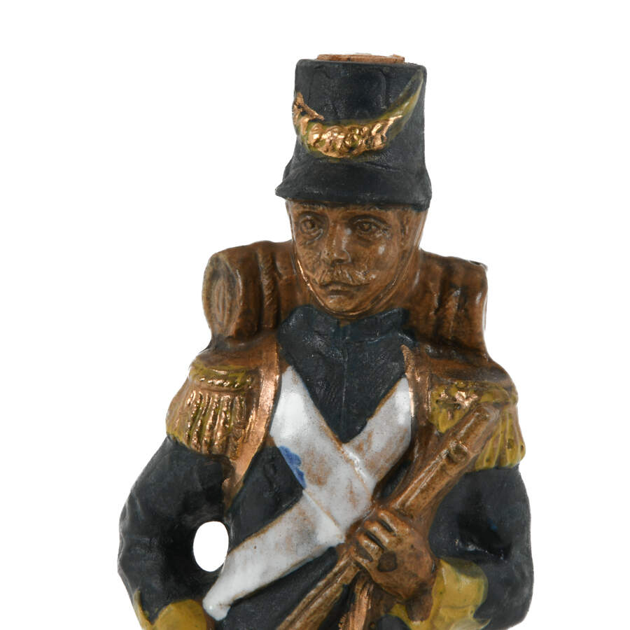 Pair of Italian Napoleon Era Soldier Bardi Wine Decanters-8