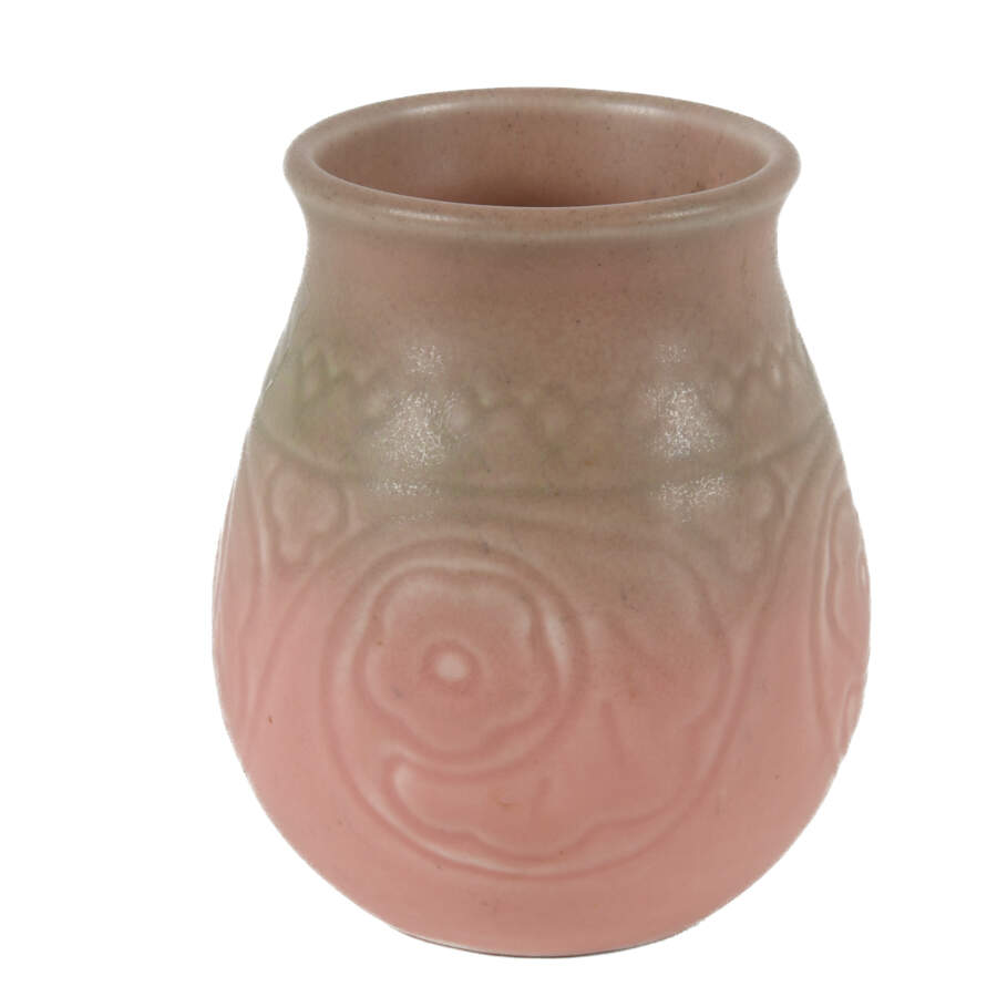 Rookwood Floral #2855 Pottery Vase-2