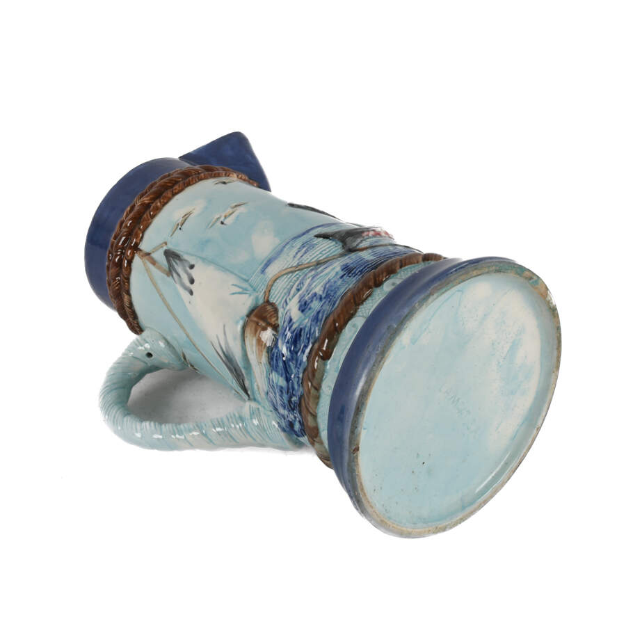 Vintage Majolica Marlin Water Pitcher-9
