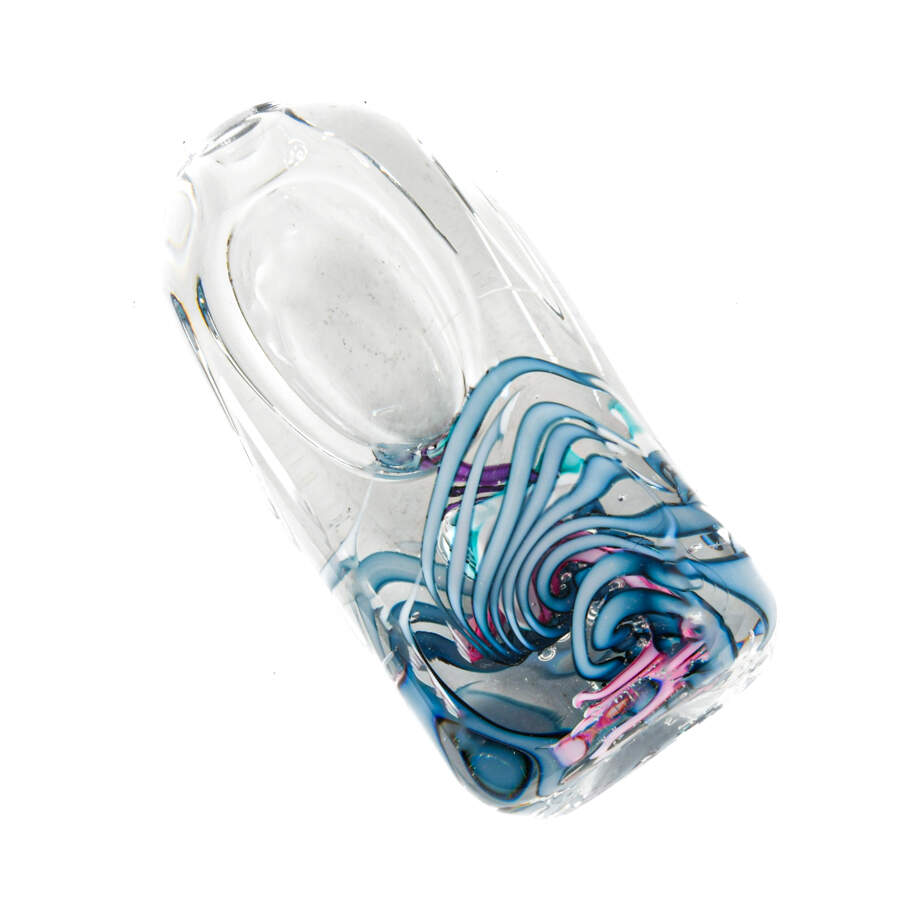 Art Glass Square Base Vase-6