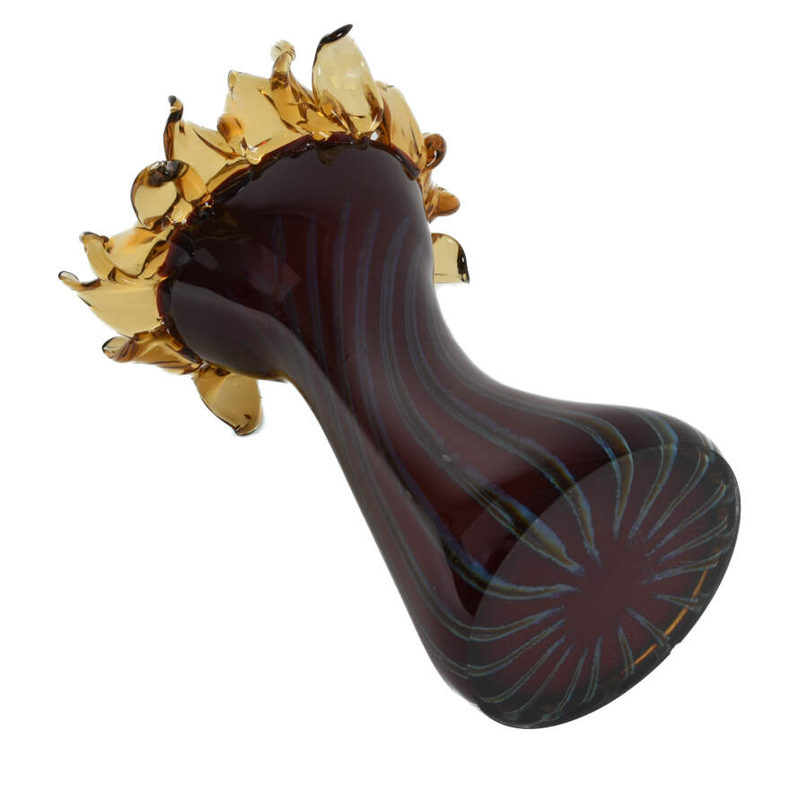 Chip Scarborough Handkerchief Form Art Glass Vase-6