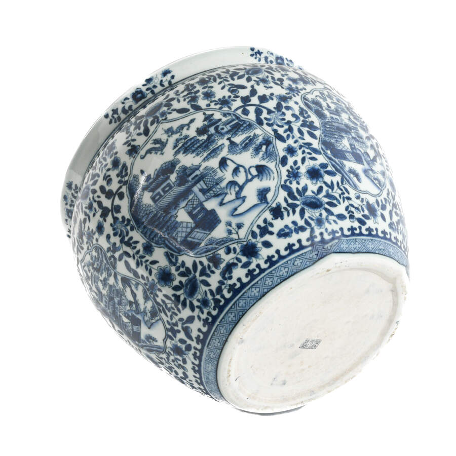 Chinese Fish and Geometric Designed Planter-5