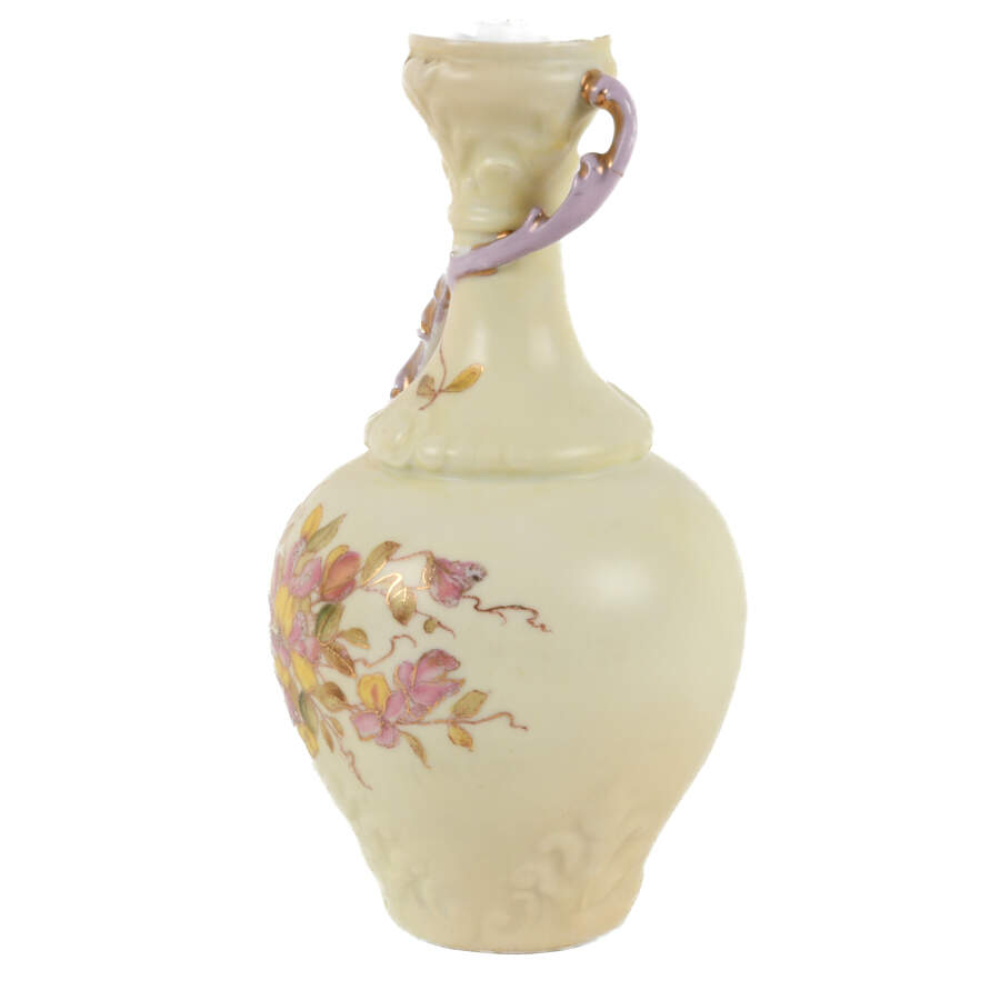 Antique Royal Rudolstadt Hand-Painted Floral Vase-2