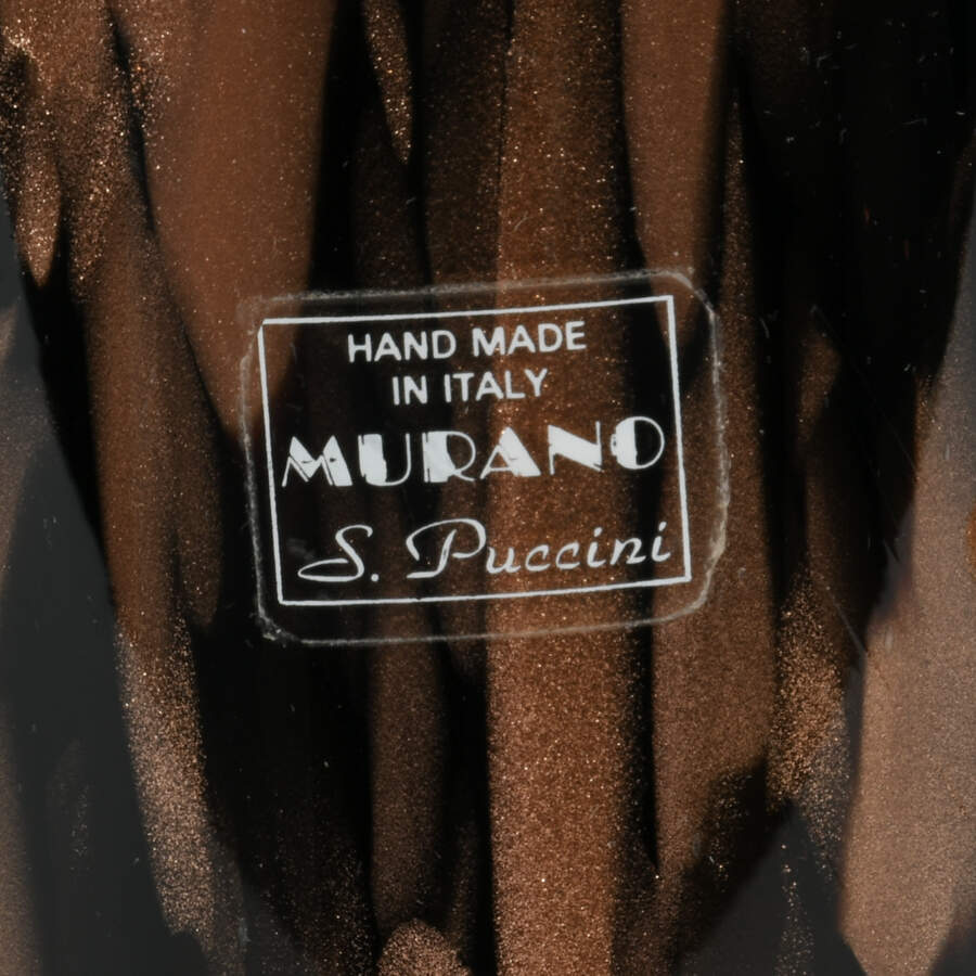 Italian Murano Glass Vase by S. Puccini-5