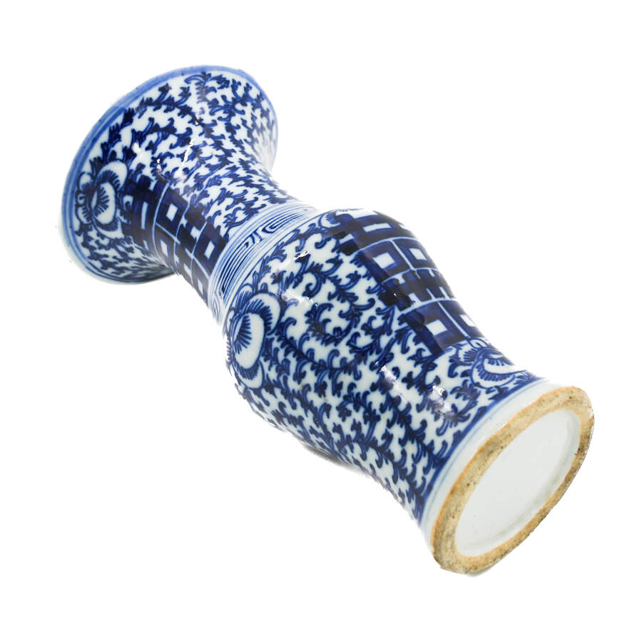 Antique Chinese Blue and White Patterned Vase-5
