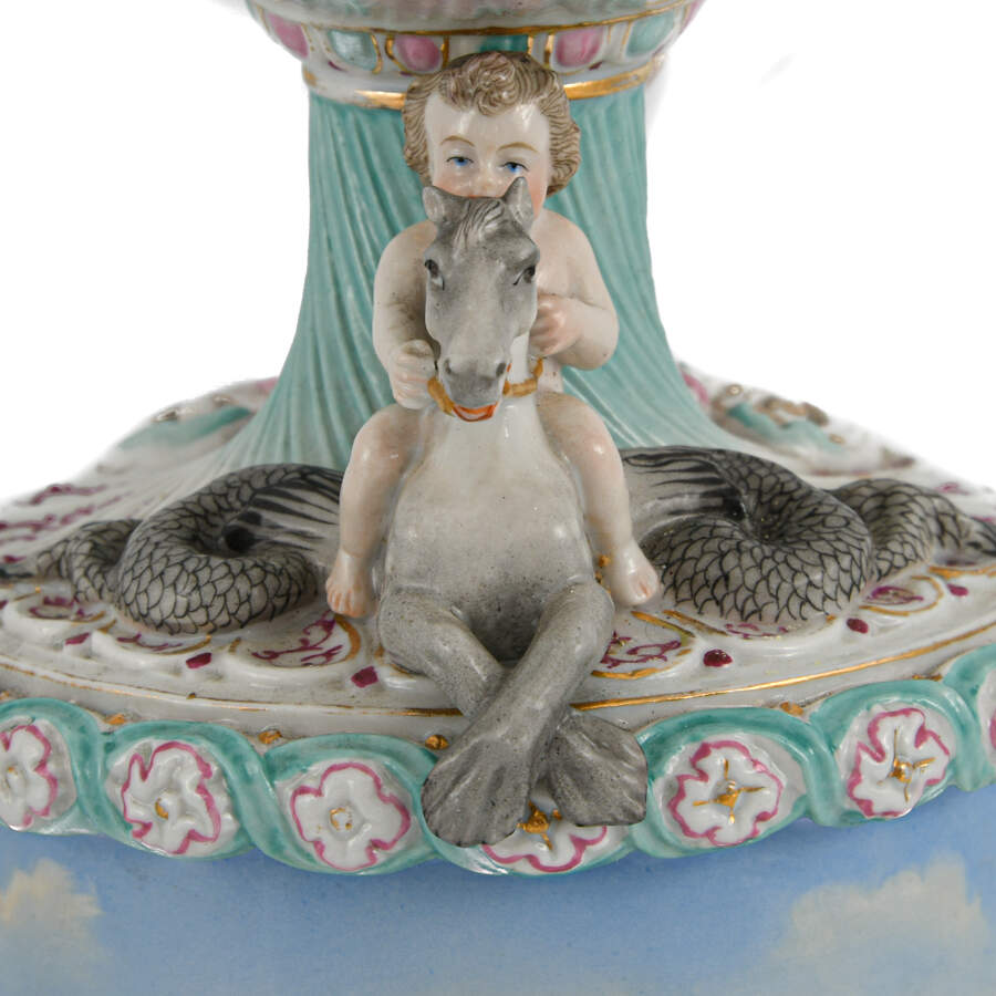 Antique Royal Rudolstadt Mythological Ewer-6