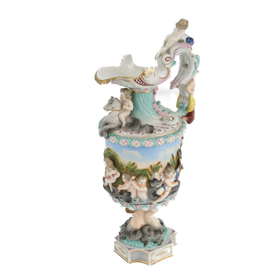 Antique Royal Rudolstadt Mythological Ewer-2