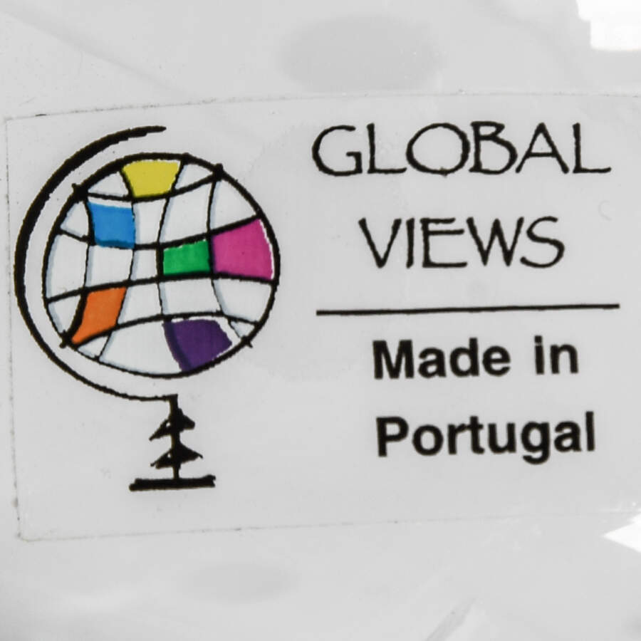 Global Views Portuguese Crystal Decanter with Dots and Straight Lines-4