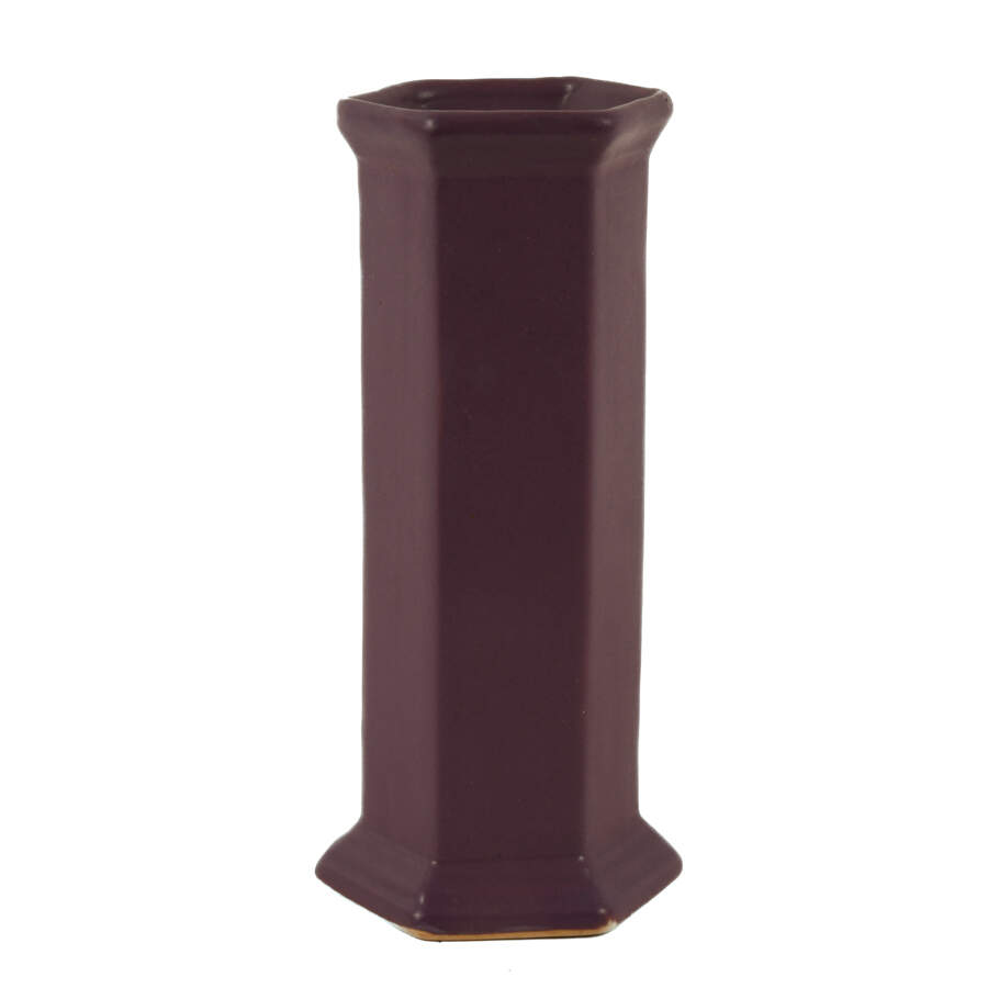 Purple English 1920s Bourne Denby Pottery Vase-1