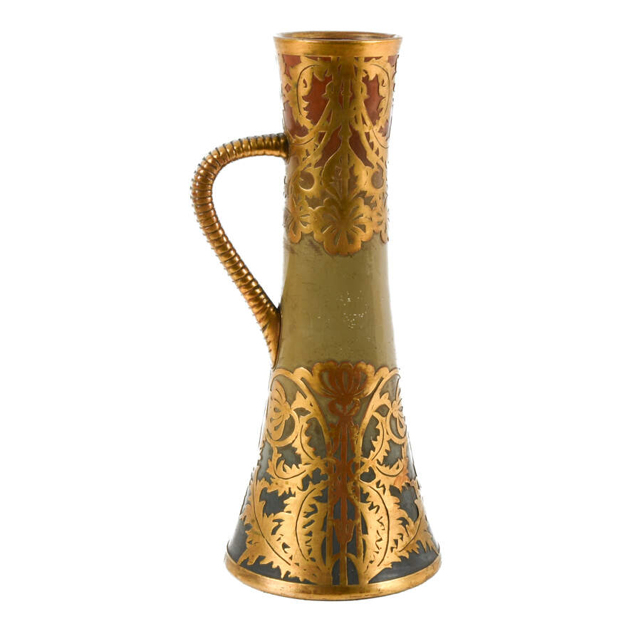 French Art Nouveau Sarreguemines Pitcher-7