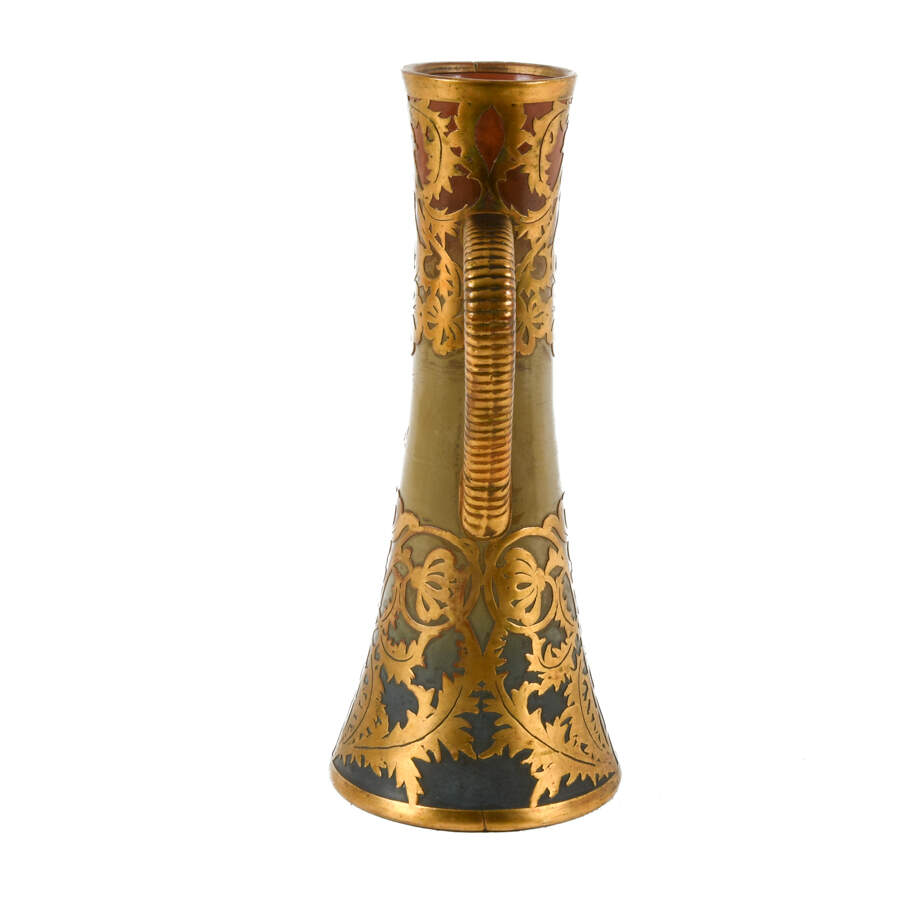 French Art Nouveau Sarreguemines Pitcher-6
