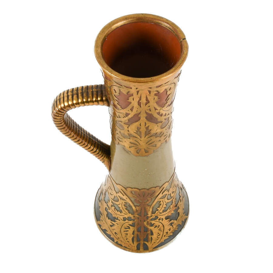 French Art Nouveau Sarreguemines Pitcher-2