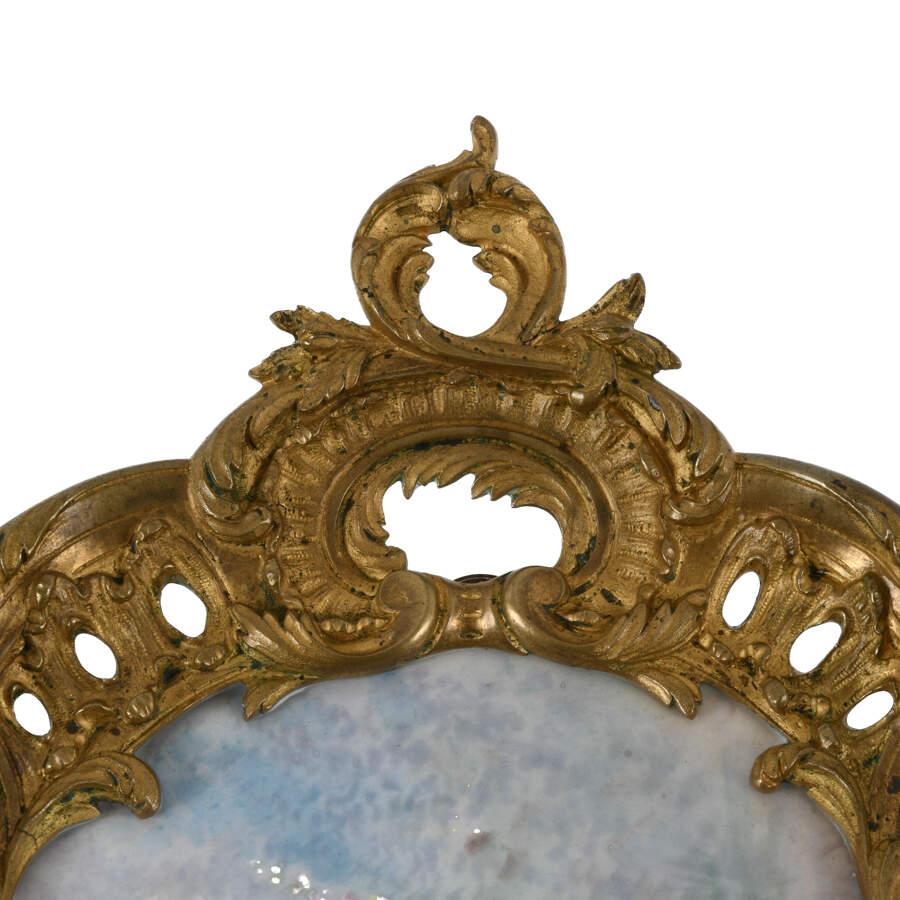 Antique Gilt Bronze and Hand-Painted Sèvres Porcelain Tray-5