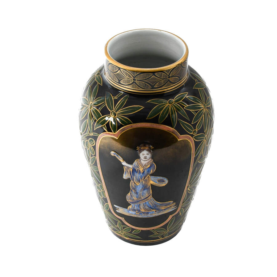 Japanese Keller Guerin Ceramic Vase-5