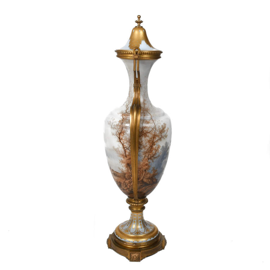 Baccarat 1878 Paris Exposition Universalle Palatial Opaline Glass Urn-15
