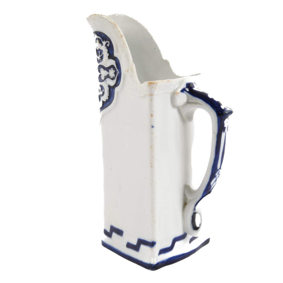 Antique Royal Worcester Blue and White Aesthetic Milk Jug-3