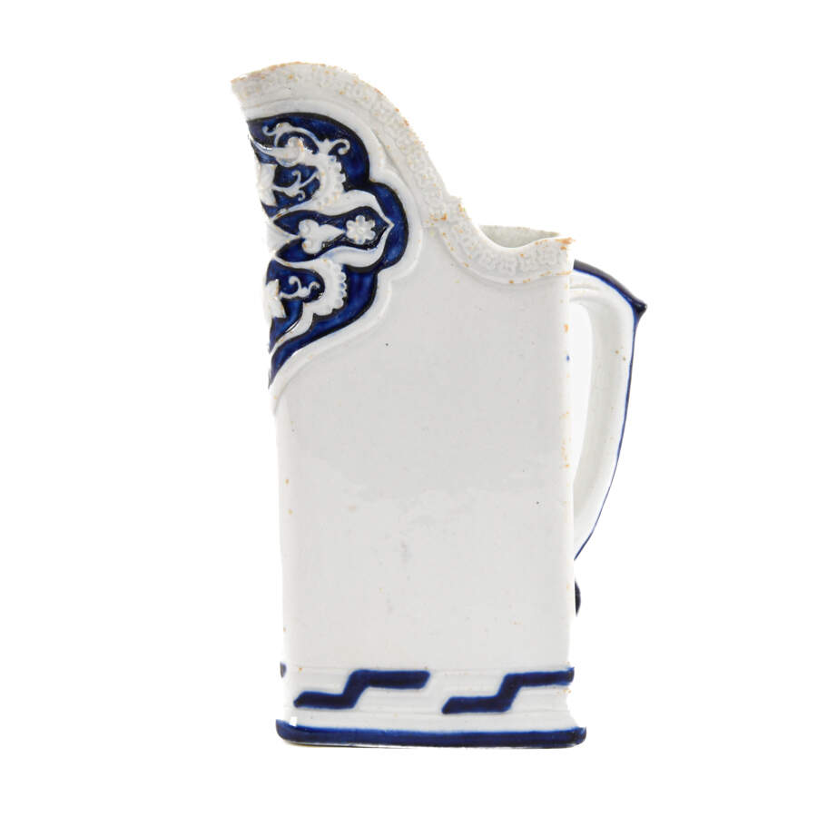 Antique Royal Worcester Blue and White Aesthetic Milk Jug-2
