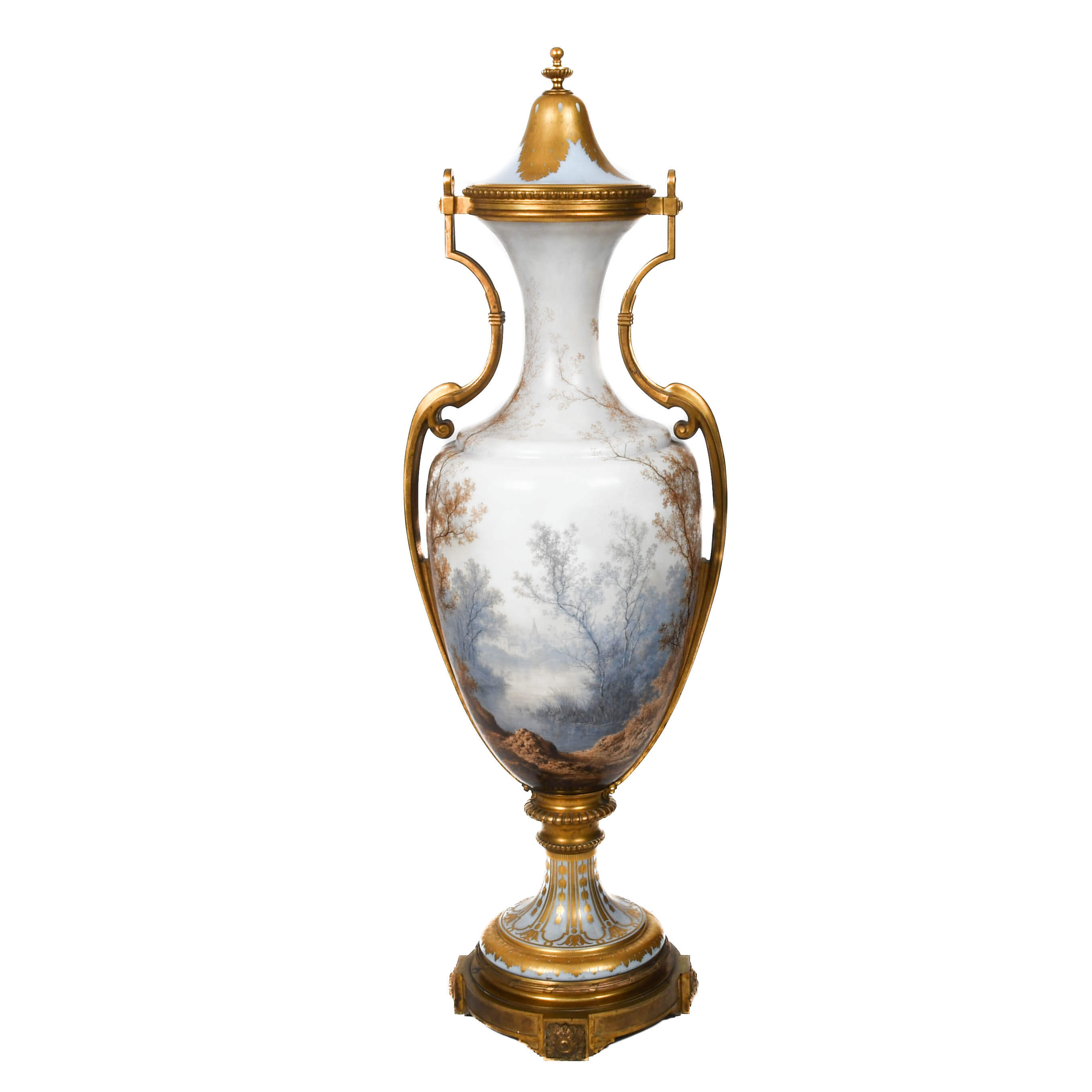 Baccarat 1878 Paris Exposition Universalle Palatial Opaline Glass Urn-3