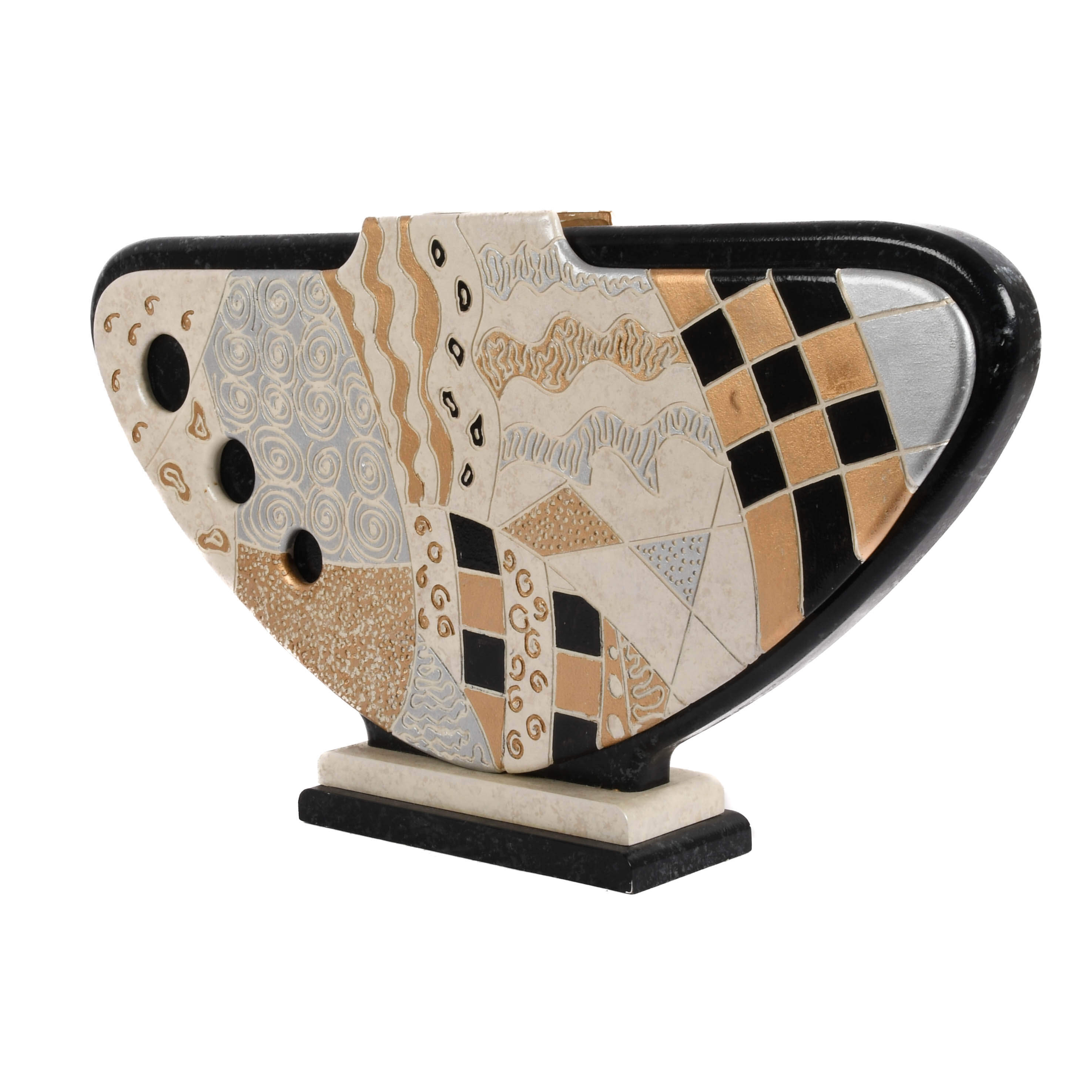 Large Abstract Sculptural Vase-3