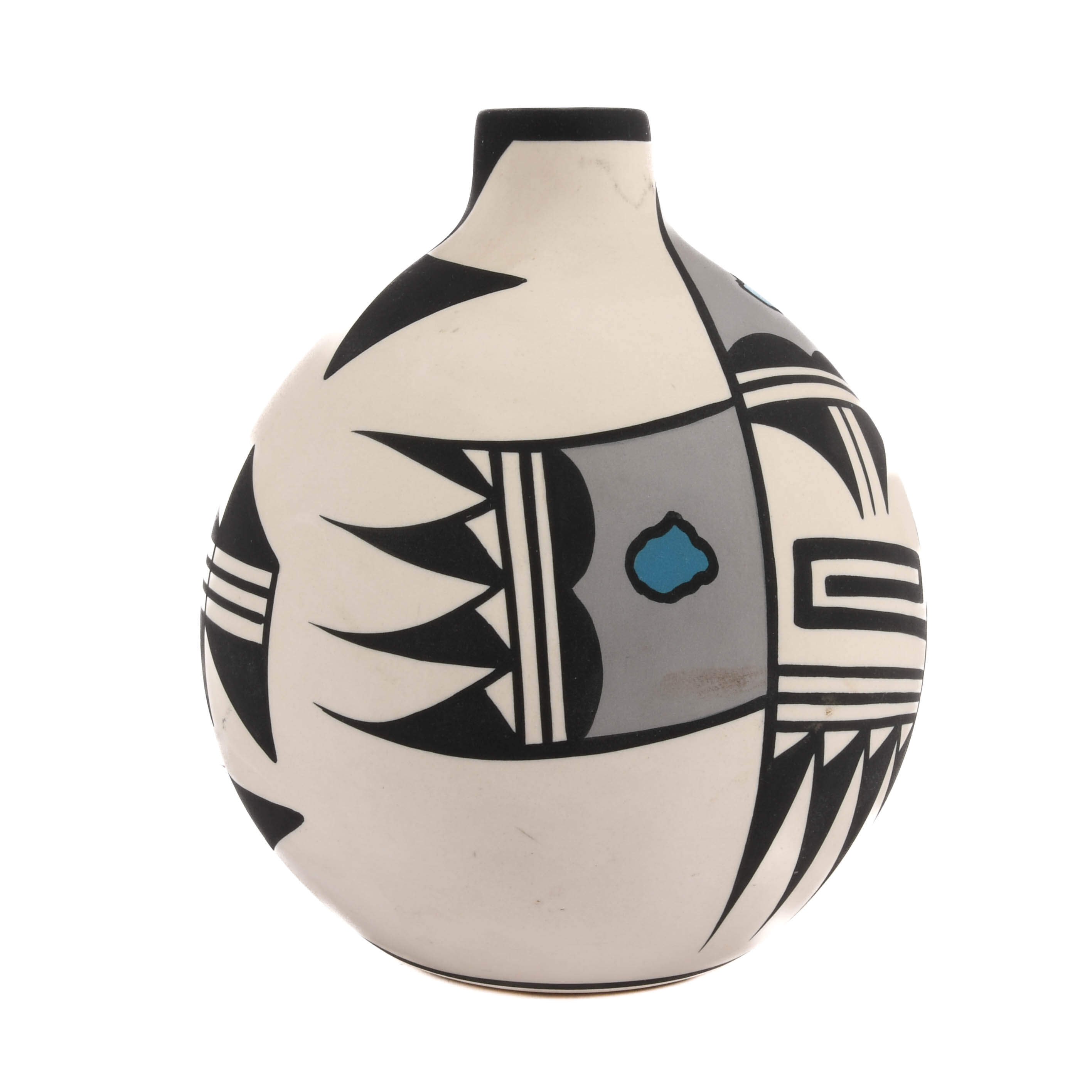 Signed Southwest Pottery Hopi Vase-3