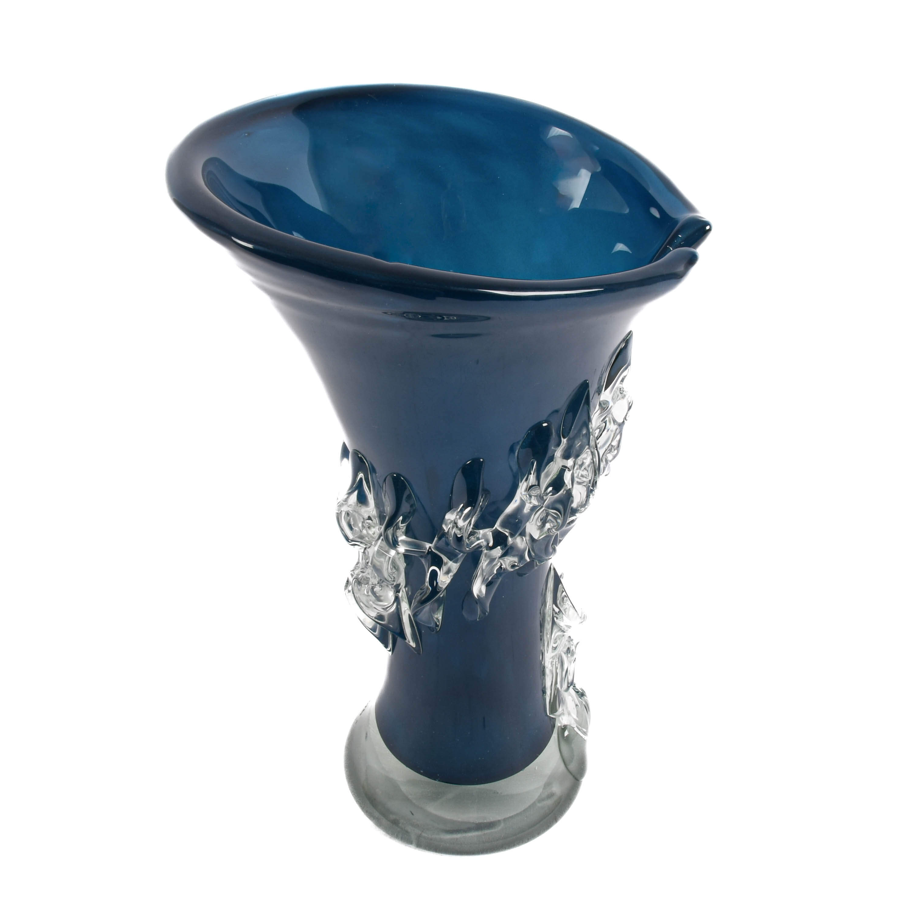 Oversized Hand-Blown Glass Art Vase by Ion Tamaian-6