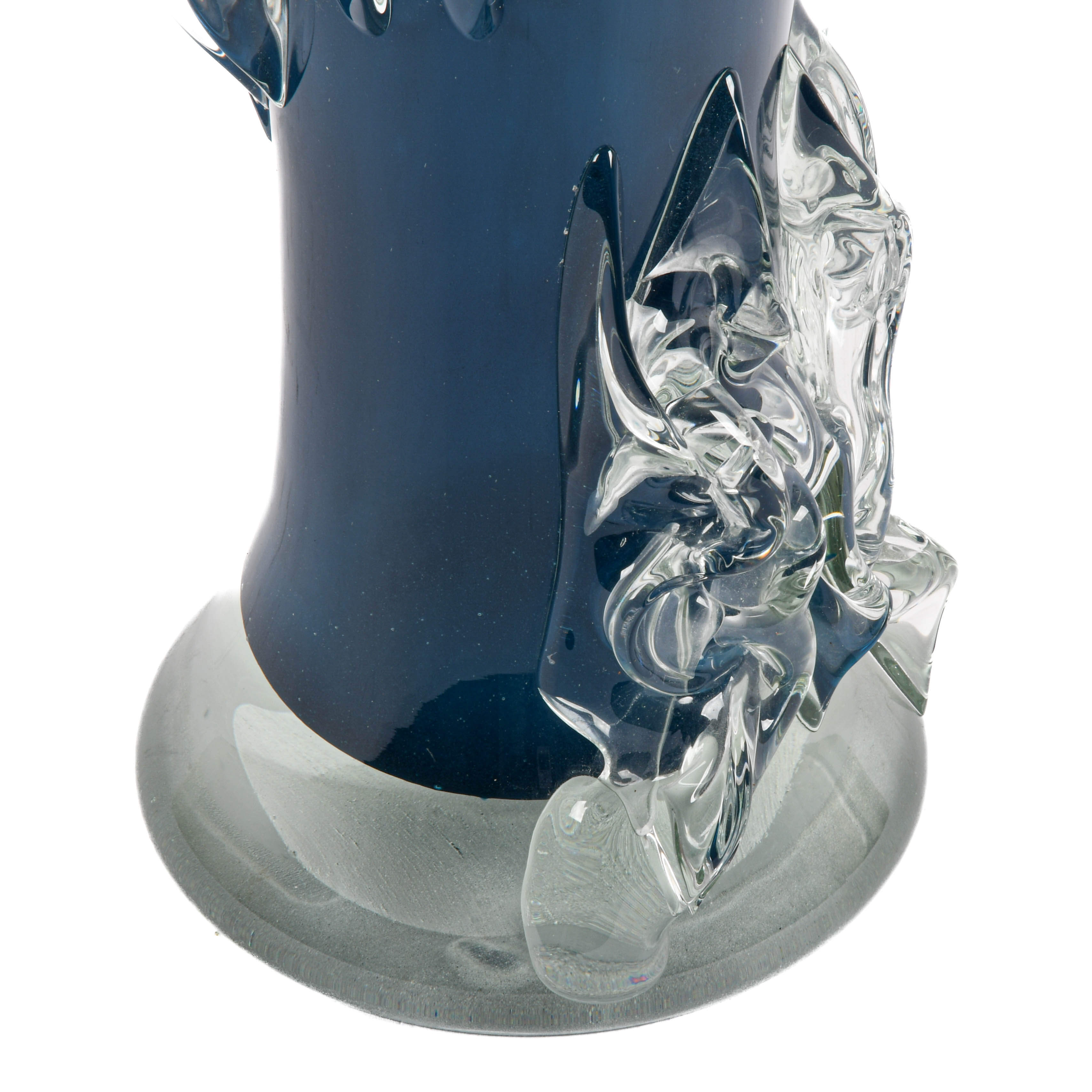 Oversized Hand-Blown Glass Art Vase by Ion Tamaian-5