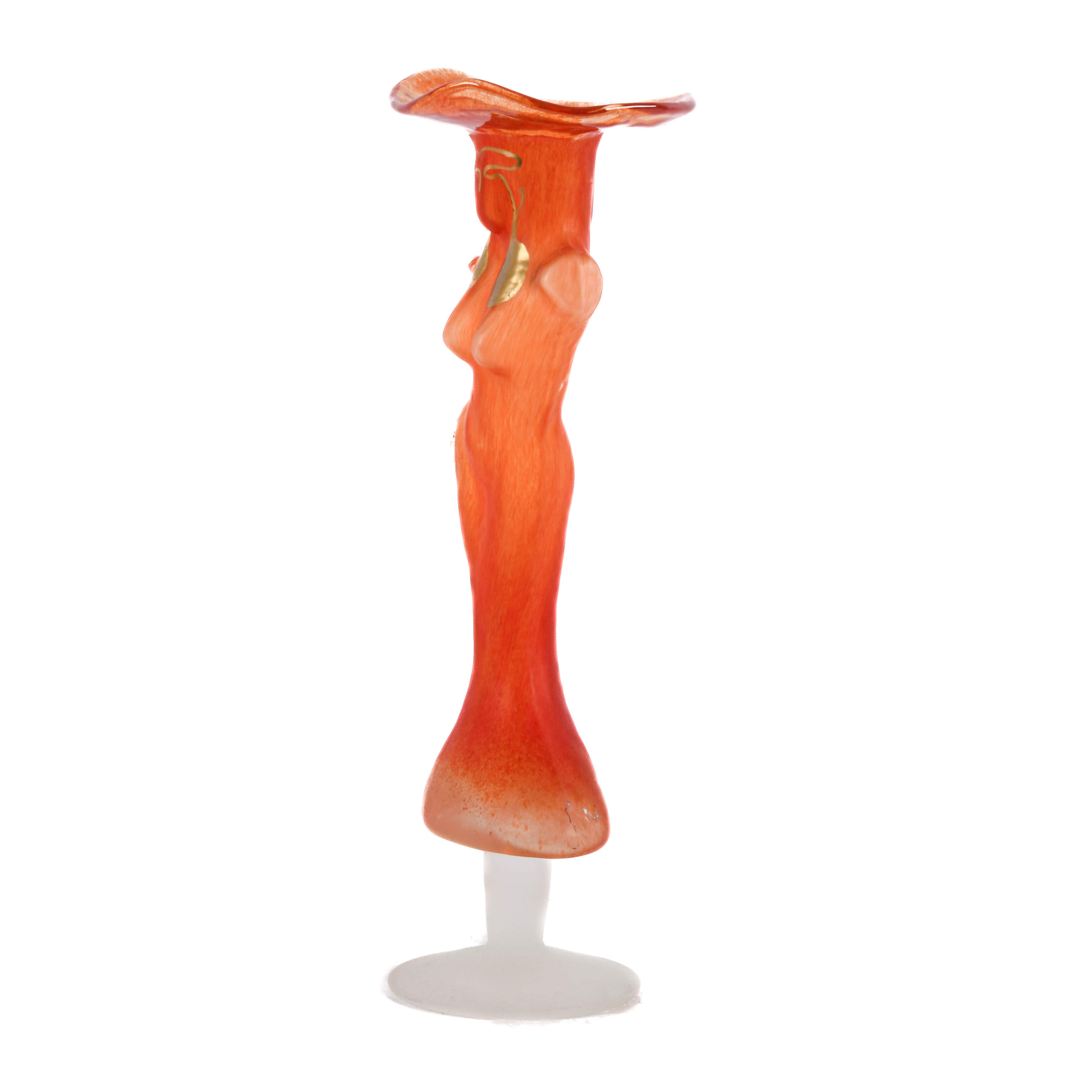 Woman's Torso Glass Vase Attributed to Elena Graure Manta-10