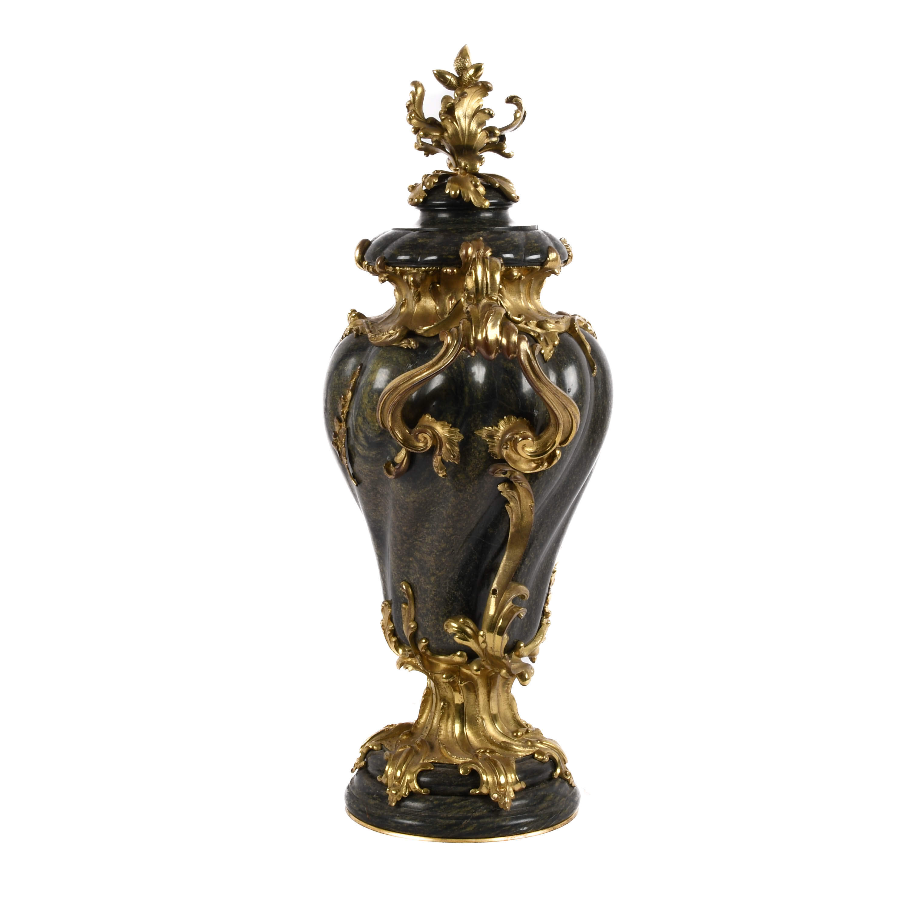 Antique Ormolu and Marble Urn-4