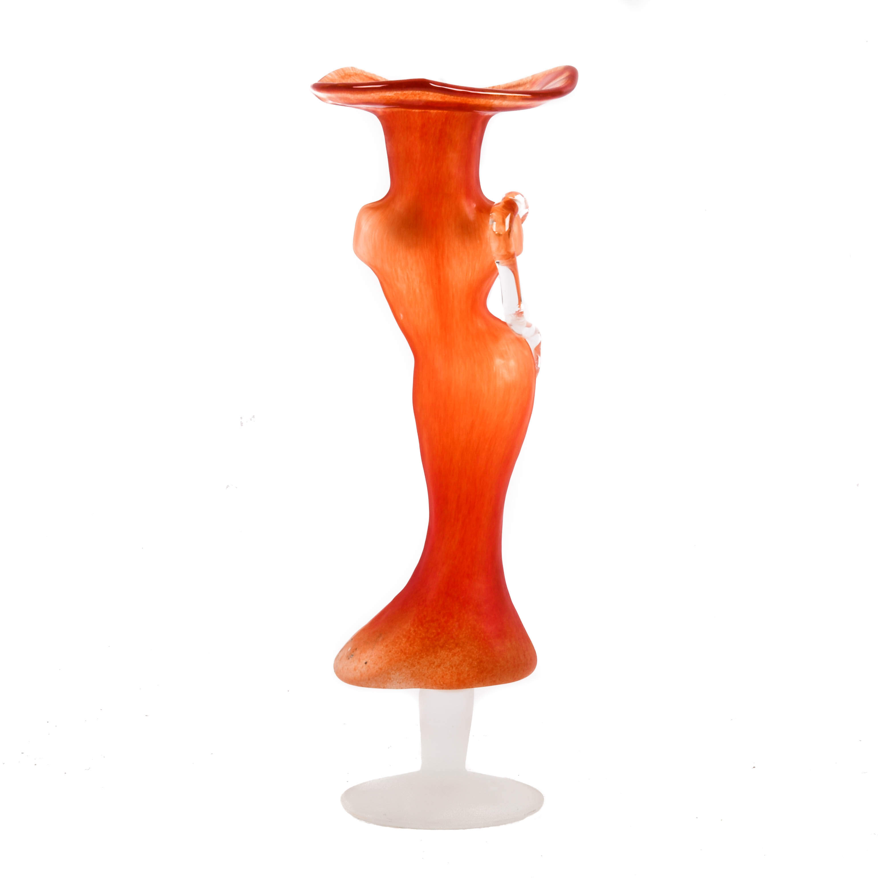 Woman's Torso Glass Vase Attributed to Elena Graure Manta-4