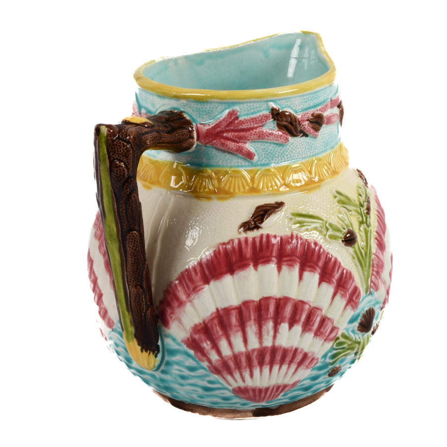 Antique 19th-Century Majolica Pitcher-2