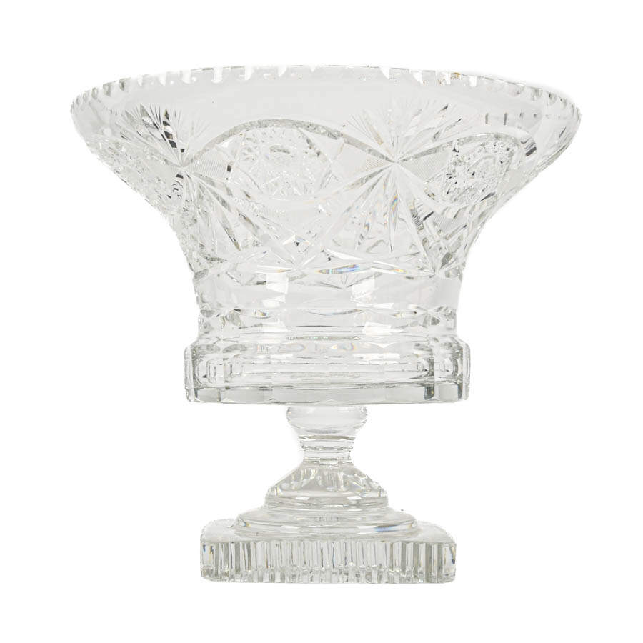 American Brilliant Cut Glass Centerpiece Bowl-3