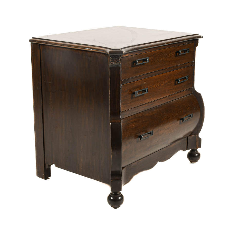 Ralph Lauren Bombe Three Drawer Nightstand-4