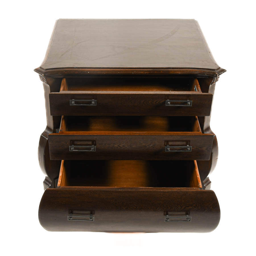 Ralph Lauren Bombe Three Drawer Nightstand-2