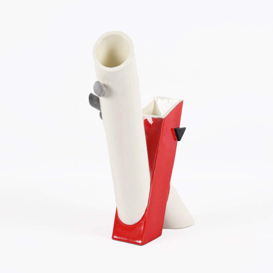 Signed Ultra-Modern Studio Pottery Vase-4
